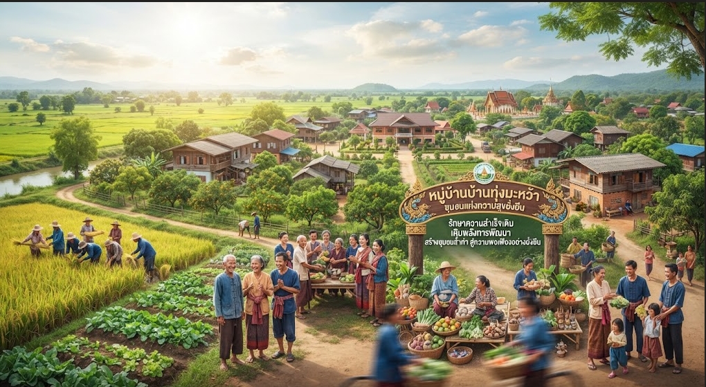 บ้านทุ่งมะหว้า หมู่ที่ 4 ตำบลวังตะแบก อำเภอพรานกระต่าย จังหวัดกำแพงเพชร — ต้นแบบหมู่บ้านเศรษฐกิจพอเพียง สู่ความพอเพียงอย่างยั่งยืน