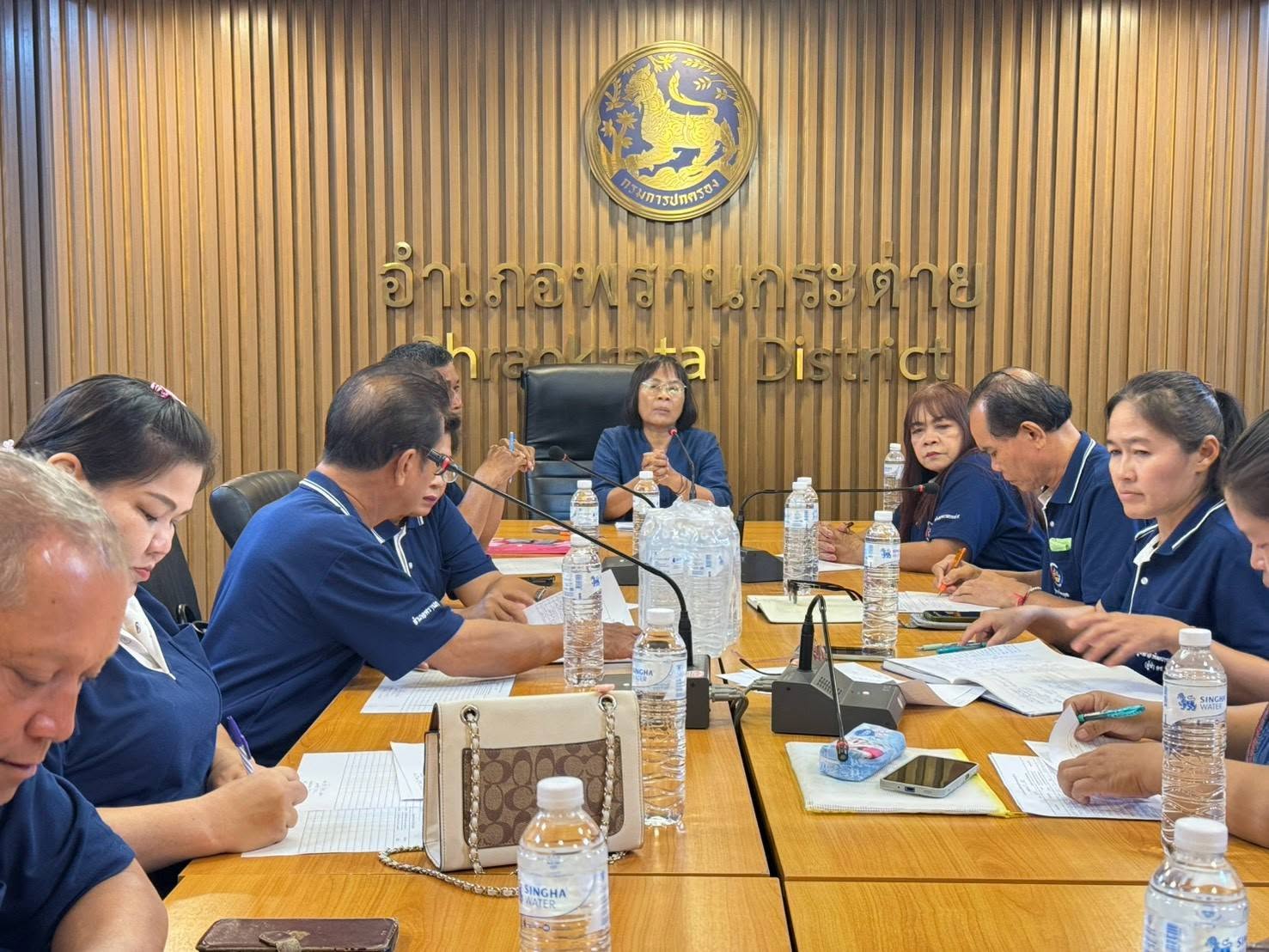 พช.พรานกระต่าย จัดประชุมผู้นำอาสาพัฒนาชุมชน(ผู้นำ อช.)ไตรมาส 4